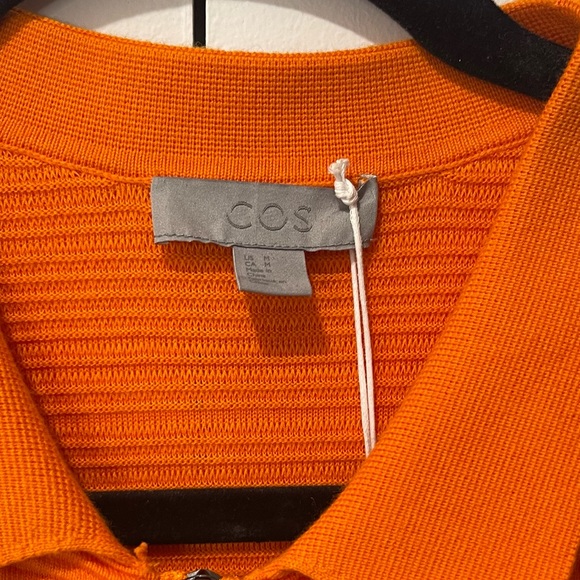 NWT COS Orange Zip Up Jacket - Picture 5 of 15
